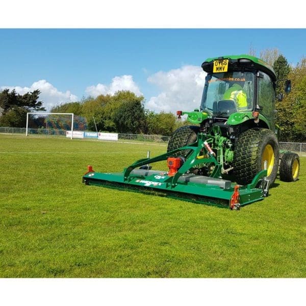 Crx multicut rotary mowers attached on the tractor